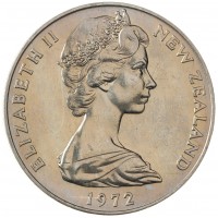 Монета Новая Зеландия 1 доллар 1972