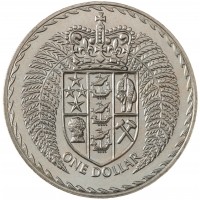 Монета Новая Зеландия 1 доллар 1976