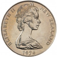 Монета Новая Зеландия 1 доллар 1976