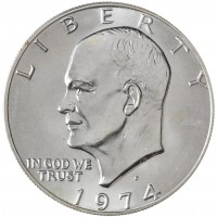 Монета США 1 доллар 1974 S UNC