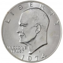 Монета США 1 доллар 1974 S UNC