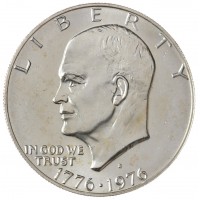 Монета США 1 доллар 1976 200 лет независимости США S UNC