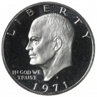 Монета США 1 доллар 1971 S PROOF