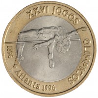 Монета Португалия 200 эскудо 1996 XXVI летние Олимпийские Игры, Аталанта 1996