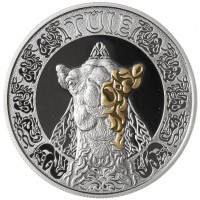 Монета Казахстан 200 тенге 2023 Культовые животные тотемы кочевников - Туйе Верблюд