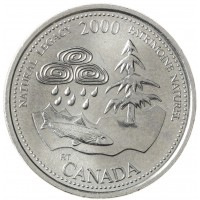 Монета Канада 25 центов 2000 Природное наследие