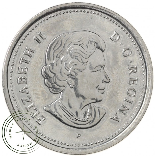 Канада 25 центов 2005 100 лет провинции Альберта