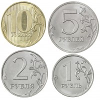 Монета Монеты России регулярного чекана 2017 ММД. (4 шт.)