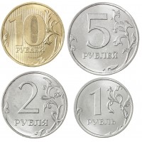 Монета Монеты России регулярного чекана 2016 ММД (4 шт.)