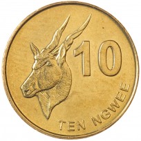 Монета Замбия 10 нгве 2012
