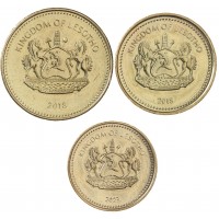 Лесото набор 3 монеты 10, 20 и 50 лисенте 2018 - 2023