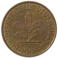 Монета Германия 10 пфеннигов 1995 А