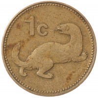 Монета Мальта 1 цент 1986