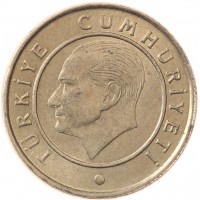 Монета Турция 5 курушей 2015