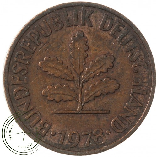Германия 2 пфеннига 1978 D — 937040921