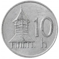 Монета Словакия 10 геллеров 1993