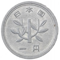 Монета Япония 1 йена 1965