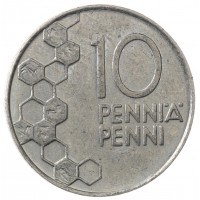 Монета Финляндия 10 пенни 1993