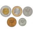 Мавритания набор 5 монет 1, 5, 10, 20 и 50 угий 2009 - 2014