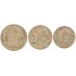 Сербия набор 3 монеты 1, 2 и 5 динар 2023