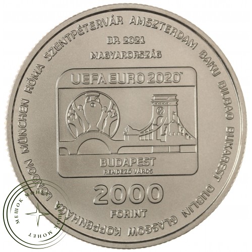 Венгрия 2000 форинтов 2021 УЕФА Чемпионат Европы по футболу 2020