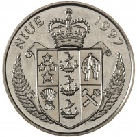 Монета Ниуэ 1 доллар 1997 В память о Принцессе Диане
