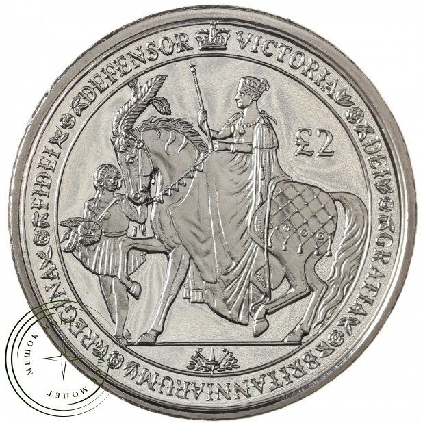 Южная Георгия 2 фунта 2019 200 лет со дня рождения Королевы Виктории