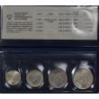 Югославия набор 4 монеты 1, 2, 5 и 10 динар 1970 - 1976 ФАО Продовольственная программа