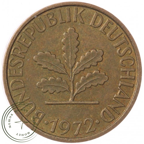 Германия 5 пфеннигов 1972 J — 937041093