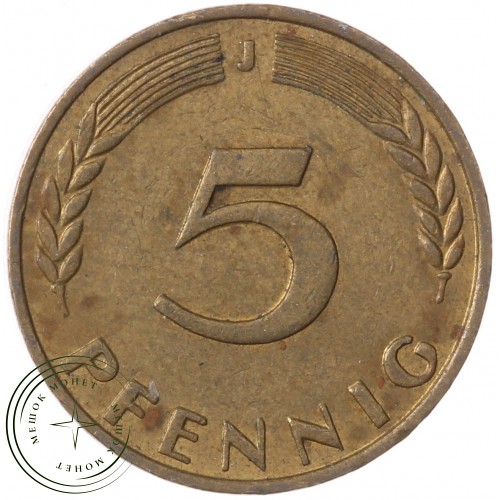 Германия 5 пфеннигов 1971 J — 937041099