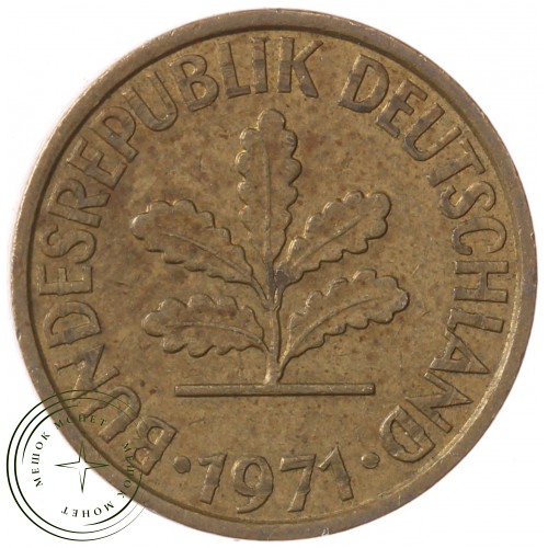 Германия 5 пфеннигов 1971 J — 937041099