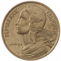 Франция 5 сантимов 1986