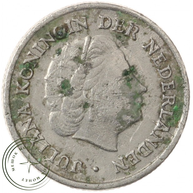 Нидерланды 10 центов 1951