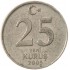 Турция 25 новых курушей 2005