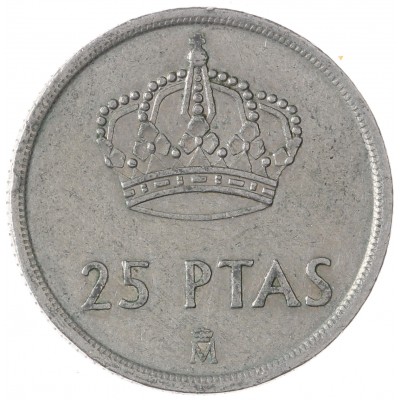 Монета Испания 25 песет 1983