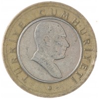 Турция 50 новых курушей 2005