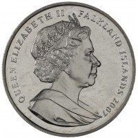 Фолклендские острова 1 крона 2007 25 лет Освобождению