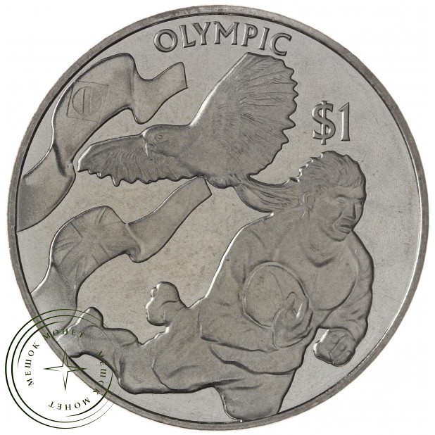 Британские Виргинские острова 1 доллар 2016 XXXI летние Олимпийские Игры в Рио-де-Жанейро 2016 - Регби