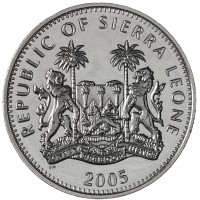 Монета Сьерра-Леоне 1 доллар 2005 60 лет окончанию Второй мировой войны - Битва за Британию