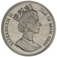 Остров Мэн 1 крона 2000 60 лет битве за Британию