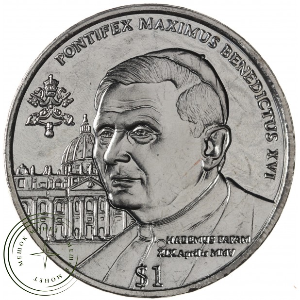 Сьерра-Леоне 1 доллар 2005 Бенедикт XVI