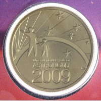 Монета Австралия 1 доллар 2009 Международный год астрономии в буклете