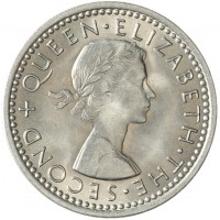 Монета Новая Зеландия 3 пенса 1957