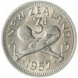 Новая Зеландия 3 пенса 1957