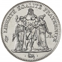 Монета Франция 5 франков 1996 200 лет французскому десятичному франку