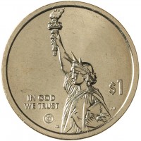 Монета США 1 доллар 2024 Ракета-Носитель Сатурн-5