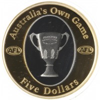 Монета Австралия 5 долларов 2004 Австралийская футбольная лига - Кубок премьер-лиги