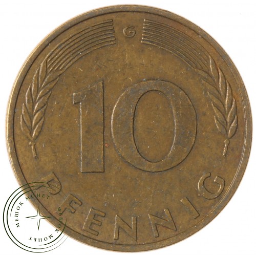Германия 10 пфеннигов 1981 G — 937041254