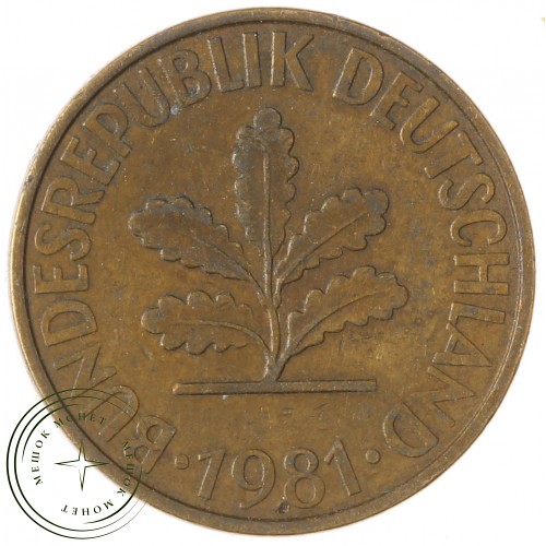 Германия 10 пфеннигов 1981 G — 937041254