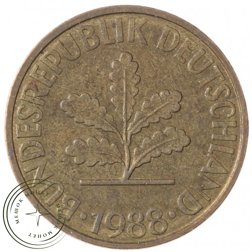 Германия 10 пфеннигов 1988 D — 937041261